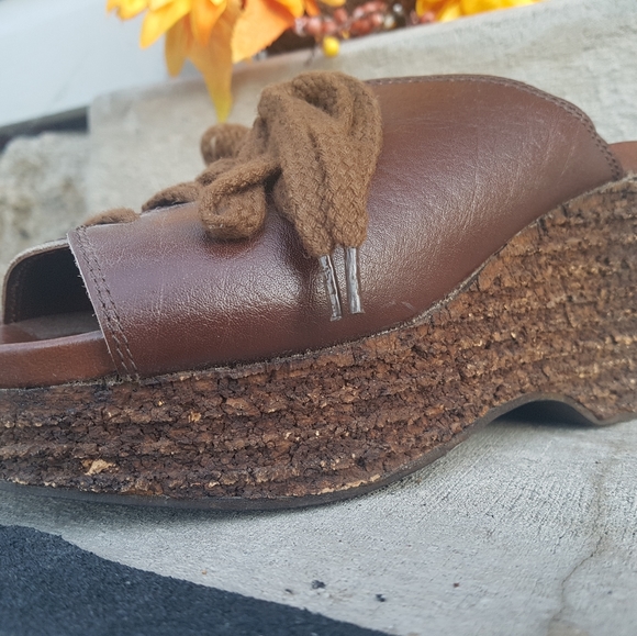 Vintage 70's platform mule - Picture 3 of 4